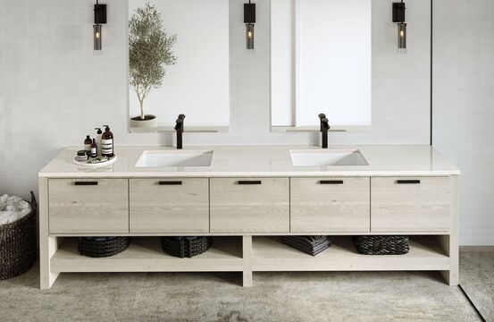 Silestone-bathroom-linen-cream