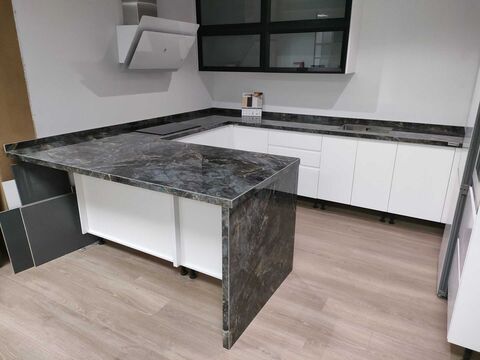 Labradorite kitchen